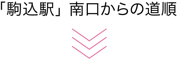 「駒込駅」 南口からの道順